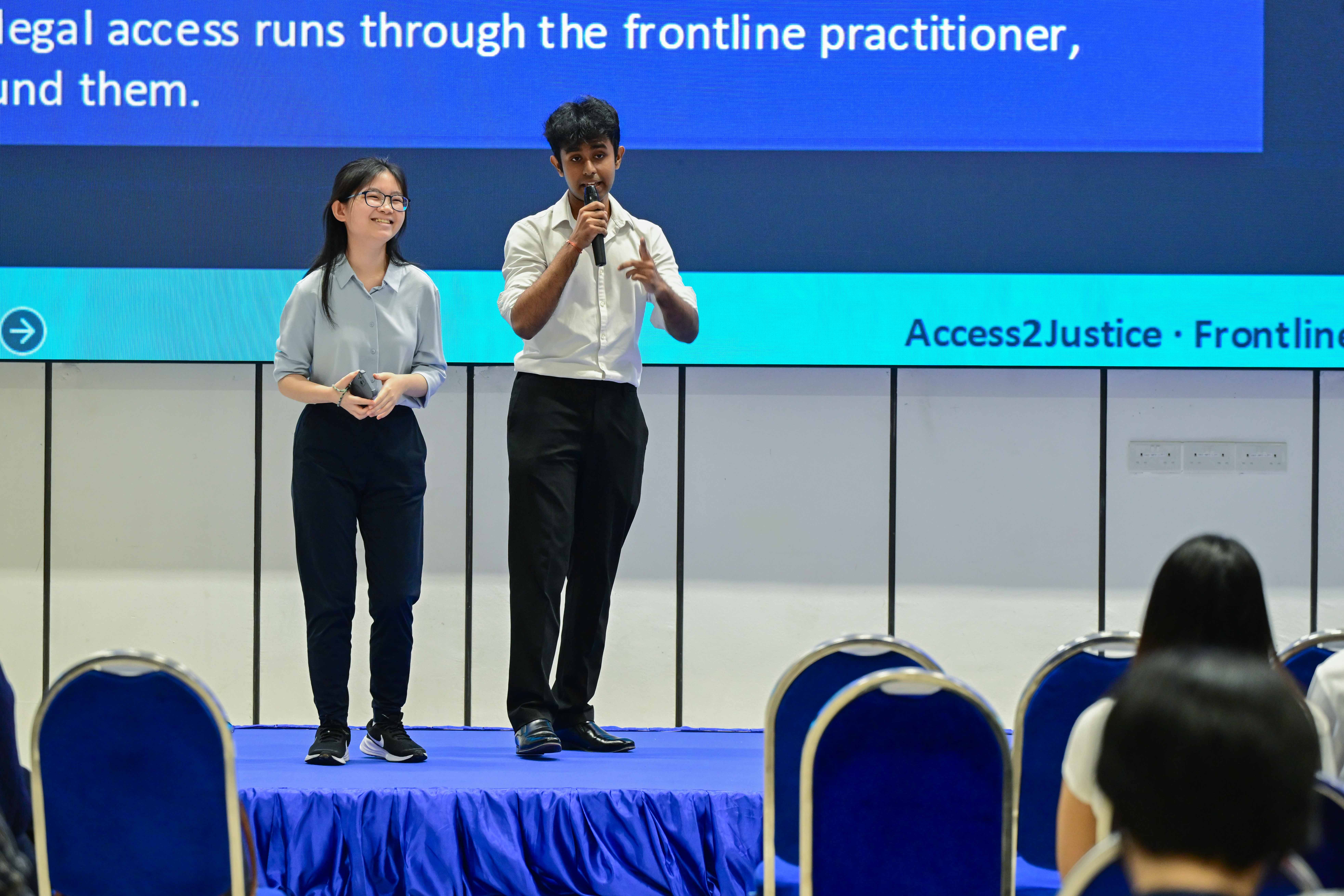 Student Responding to Panel's Question